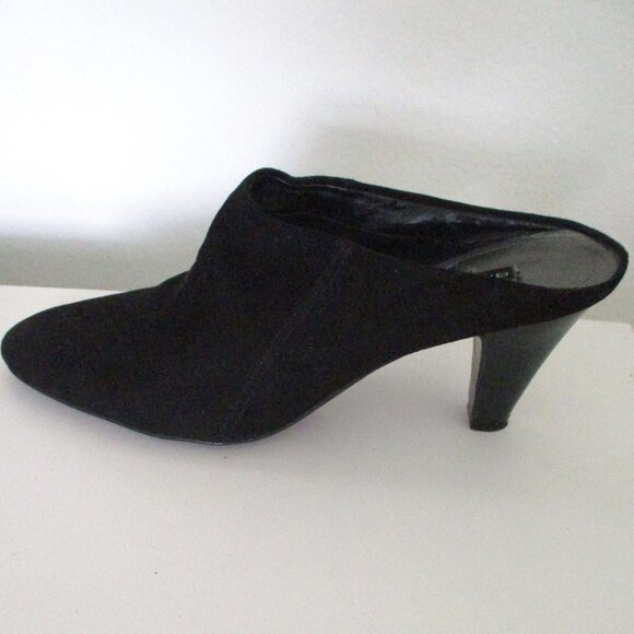 Bandolino "Fulltime" Womens Black Suede Slide w/3" Heel - Size 6.5M - Picture 5 of 9